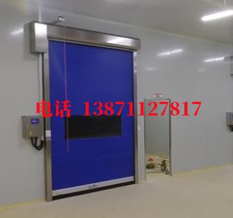 屏边拉链密封快速卷帘门